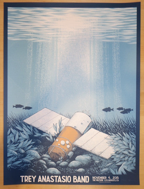 2015 Trey Anastasio Band - Los Angeles Silkscreen Concert Poster by Justin Santora