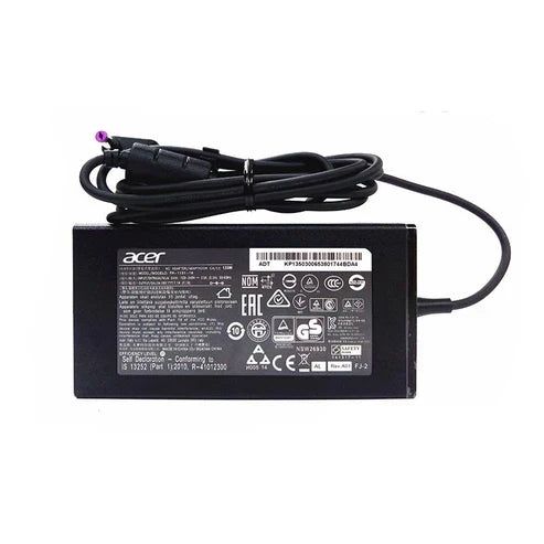 Acer Original OEM 135W 19V 7.1A 5.5mm × 1.7mm Pin Laptop Charger Adapter & Power Cable