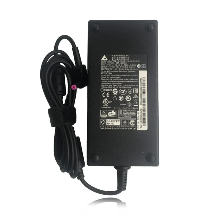 Acer Original OEM 180W 19V 9.23A 5.5mm × 1.7mm Pin Laptop Charger Adapter & Power Cable