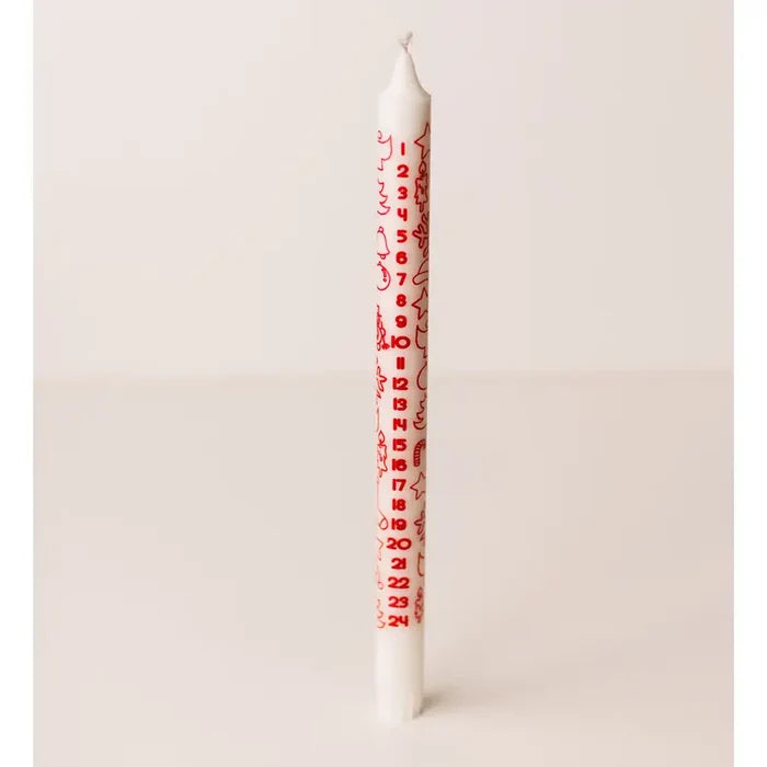 Advent Taper Red & White