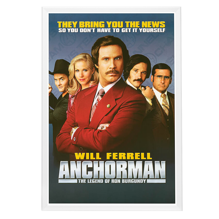 "Anchorman: The Legend Of Ron Burgundy" (2004) Framed Movie Poster