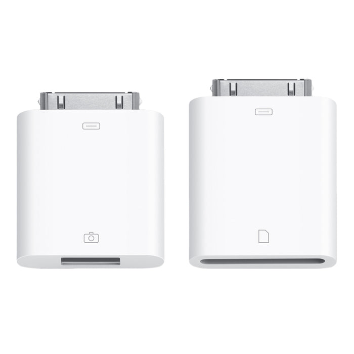 Two white USB adapter dongles shown from the front on a plain white background, one with a camera icon and one with a document icon below it.