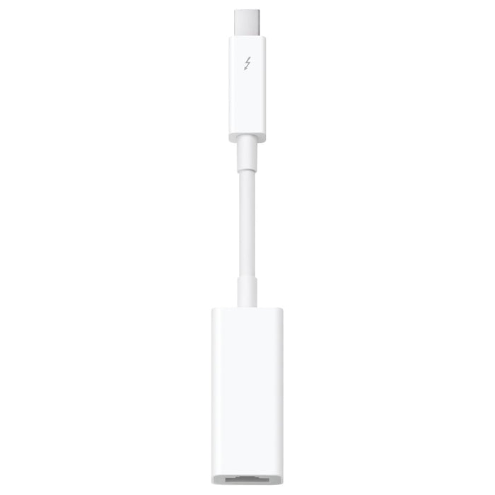 White USB-C to Lightning adapter on a white background