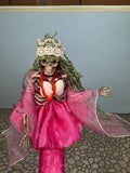 Artisan Handmade Halloween Mermaid Skeleton Doll