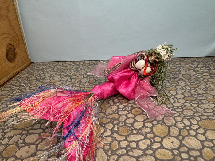 Artisan Handmade Halloween Mermaid Skeleton Doll