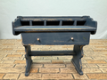 Artisan Handmade Signed Blue Rustic Desk