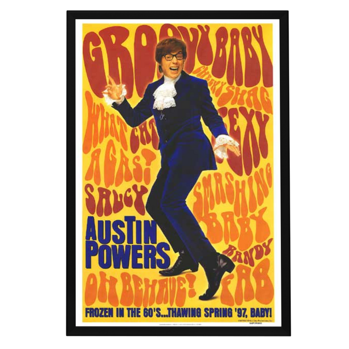 "Austin Powers: International Man Of Mystery" (1997) Framed Movie Poster