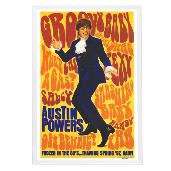 "Austin Powers: International Man Of Mystery" (1997) Framed Movie Poster