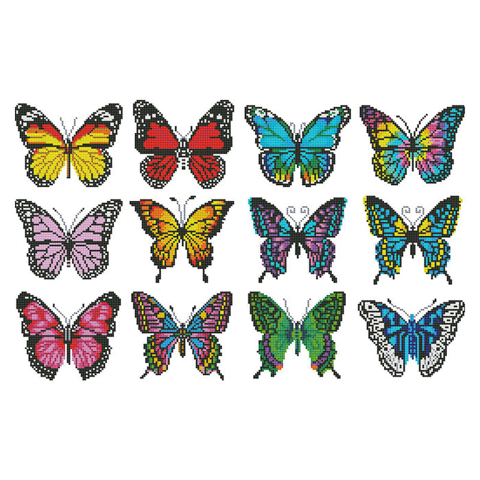 Beautiful Butterflies Diamond Painting Minis (Set Of 12)