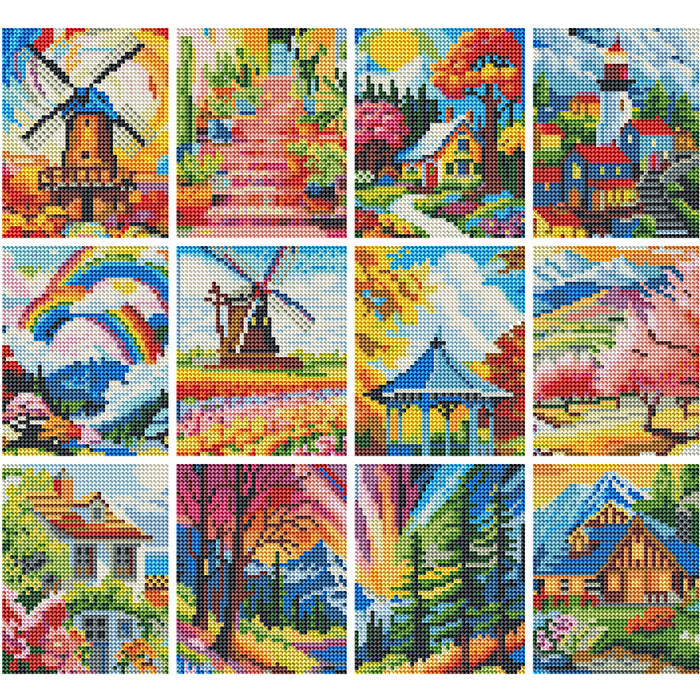 Beautiful Landscapes Diamond Painting Minis (Set Of 12)