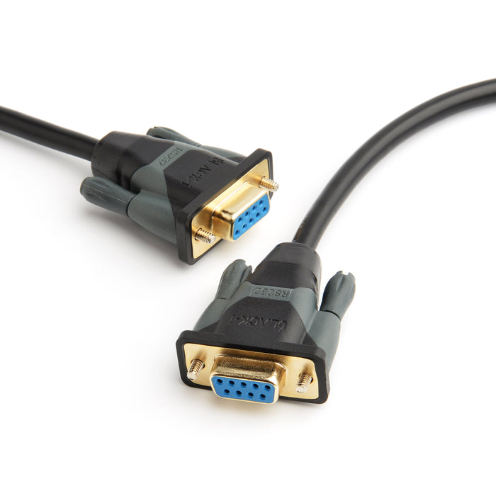 Black-i 9 Pin Serial RS232 Female to Female 1.8 Meter Cable