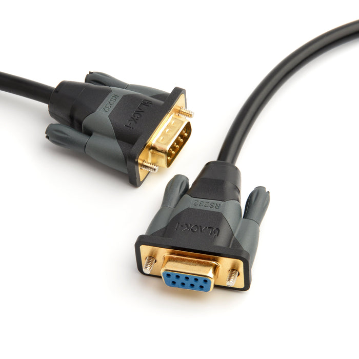 Black-i 9 Pin Serial RS232 Male to Female Cable