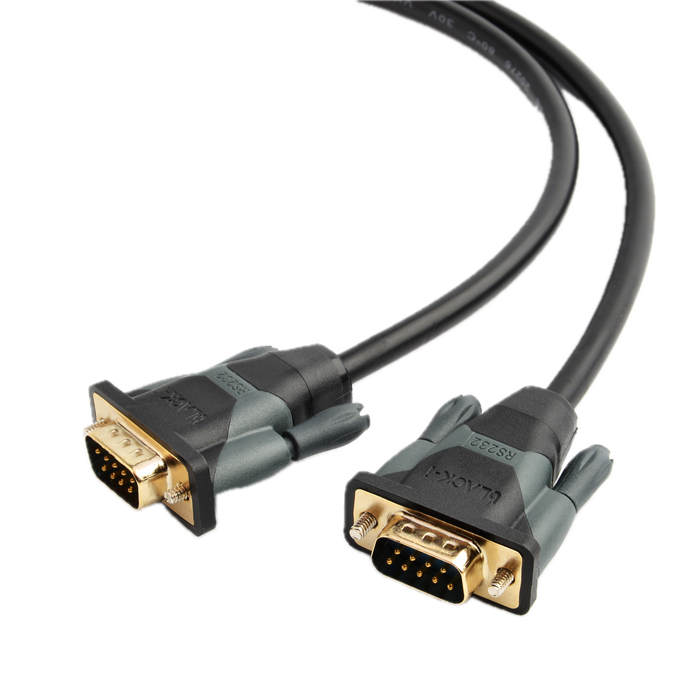 Black-i 9 Pin Serial RS232 Male to Male Cable