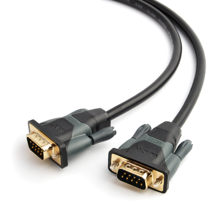 Black-i 9 Pin Serial RS232 Male to Male Cable