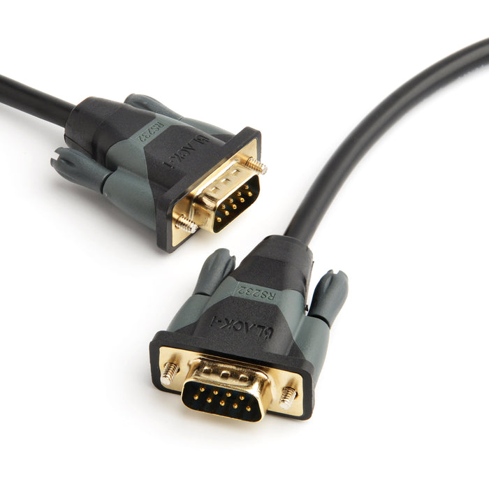 Black-i 9 Pin Serial RS232 Male to Male Cable