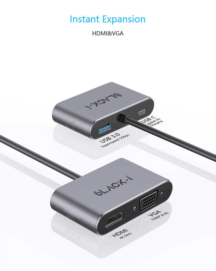 Black-i USB-C 4 in 1 Hub