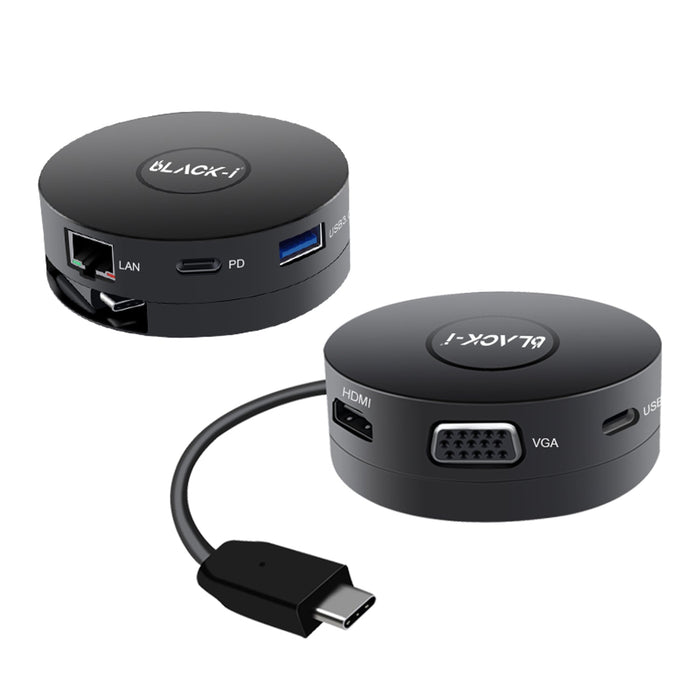 Black-i USB-C 5 in 1 Docking hub
