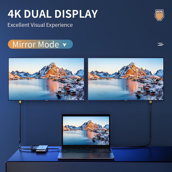 Black-i USB-C 8 in 1 Docking Station