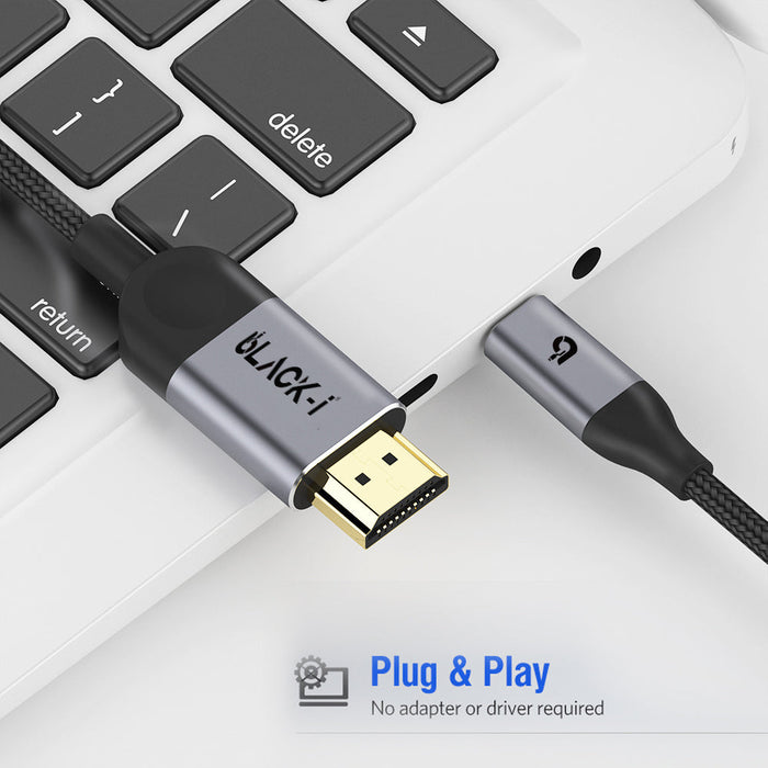 Black-i USB-C to HDMI 4K Cable 1.8 Meter