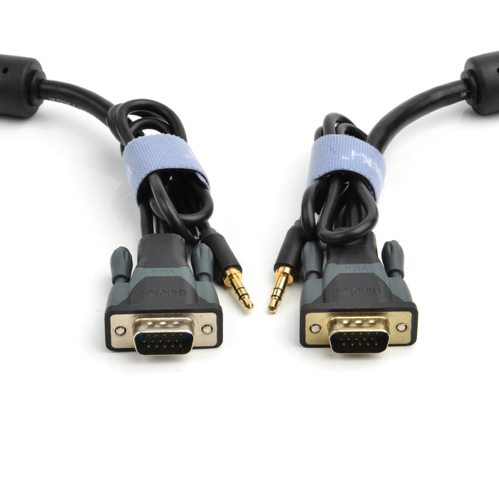 Black-i VGA Cable with 3.5mm Audio