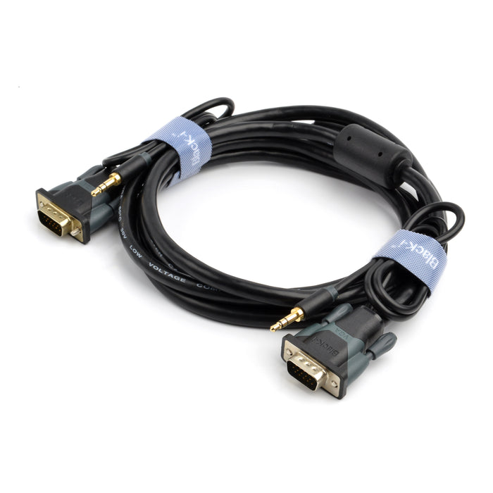 Black-i VGA Cable with 3.5mm Audio