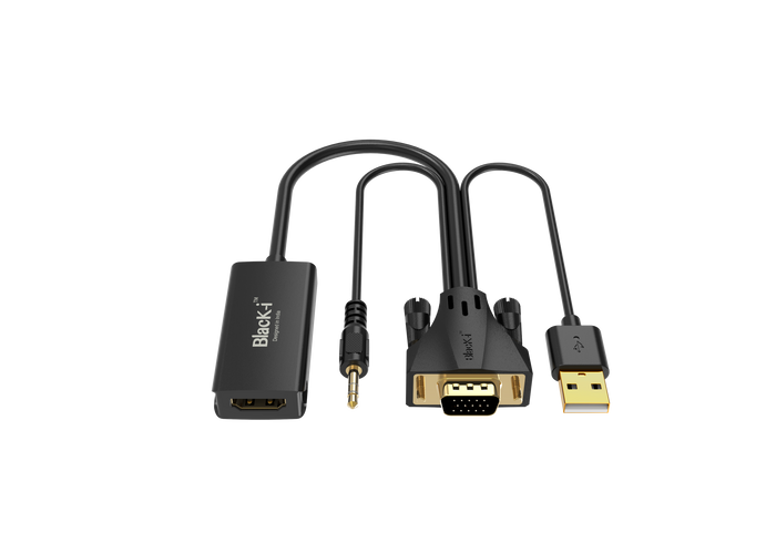 Black-i VGA to HDMI Converter with Audio