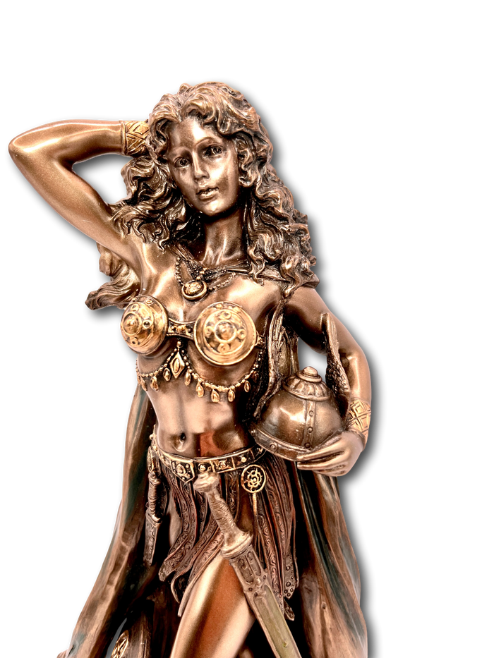 Bronze Freya Viking Statue Large