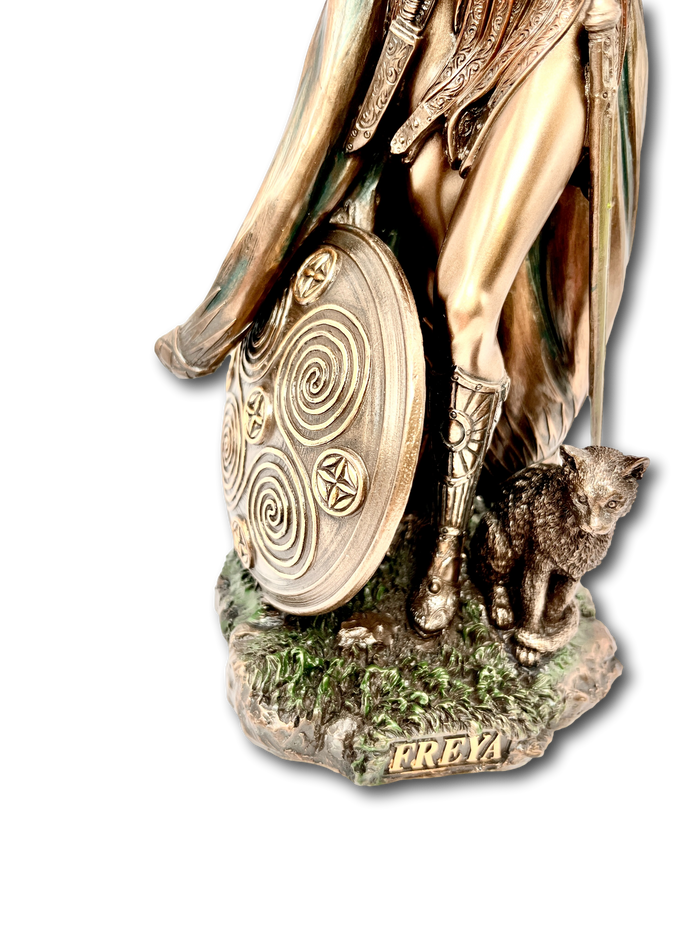 Bronze Freya Viking Statue Large