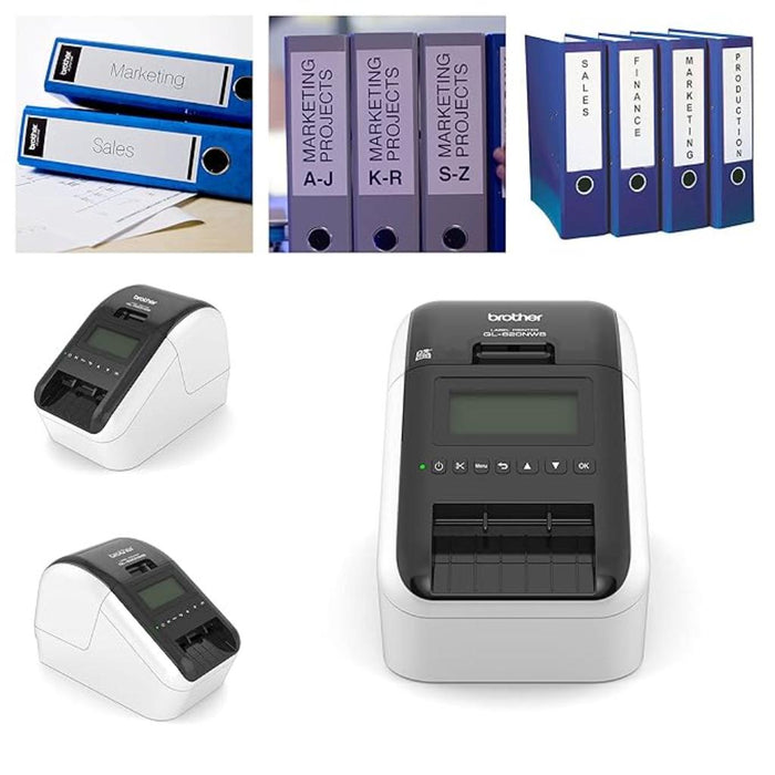 Brother QL-820NWB Label Printer with USB WiFi Bluetooth Ethernet