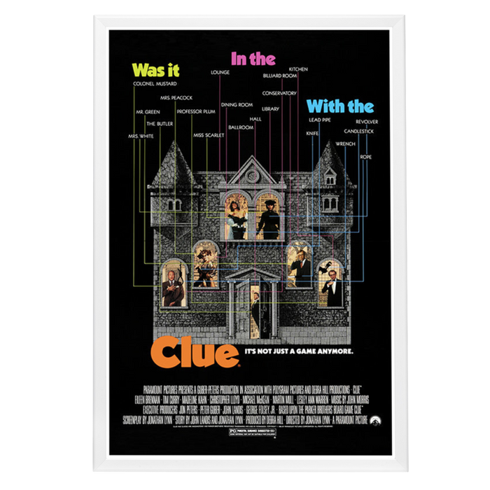 "Clue" (1985) Framed Movie Poster