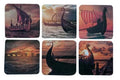 Coasters Viking Ships Set of 6
