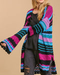 Color Block Cardigan Sweater