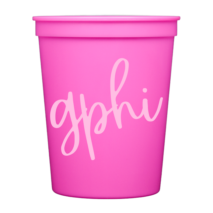 Colored Cups- Gamma Phi Beta