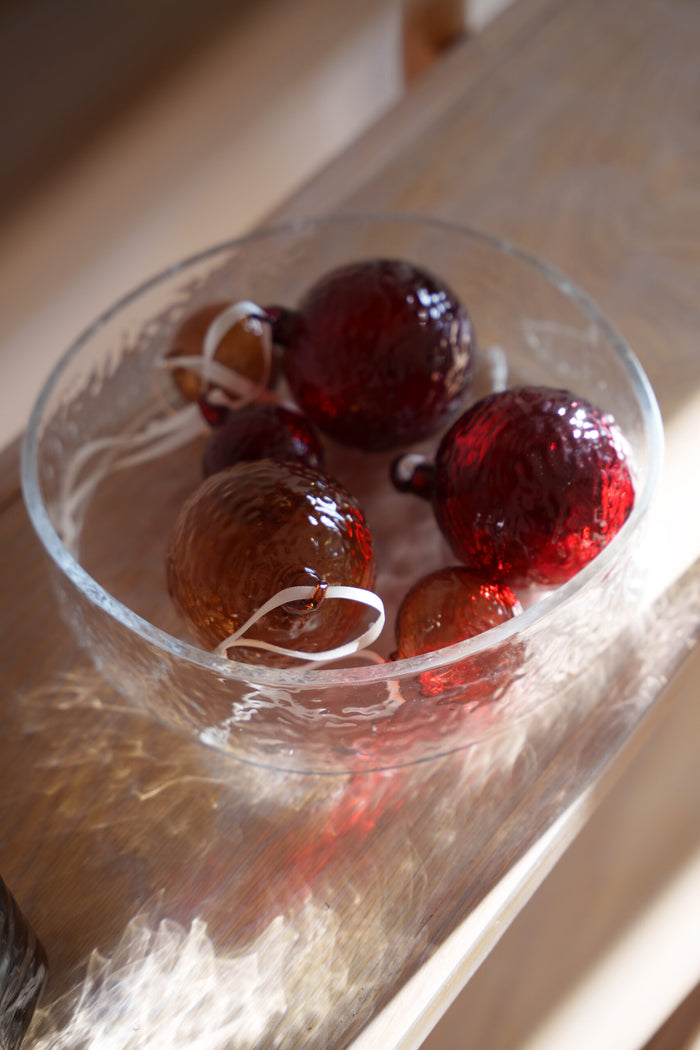 Cooee Ornament Red Glass Ball