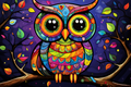 Cute Colorful Owl