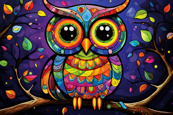 Cute Colorful Owl