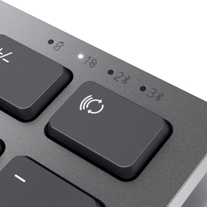 Dell KB700 Multi-Device 2.4GHz Wireless Bluetooth Full Size Keyboard - Titan Grey