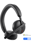 Dell WL3024 Wireless Leatherette Headband AI-Based Noise Cancellation Headset with Microphone - Black