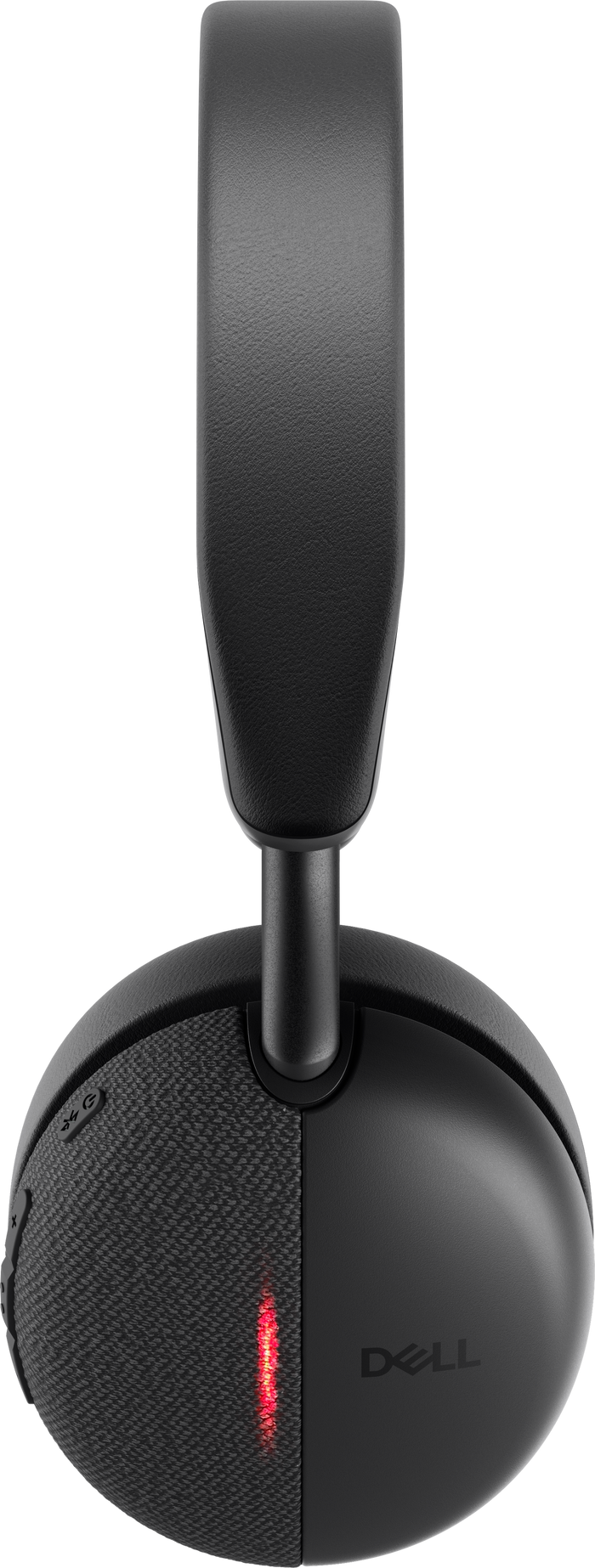 Dell WL5024 Pro Wireless Leatherette Headband Active Noise Cancellation Headset with Microphone - Black