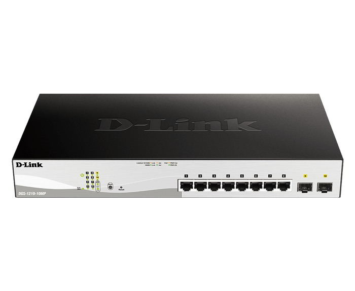DLINK 10-PORT GIGABIT SMART MANAGED POE SWITCH DGS-1210-10MP