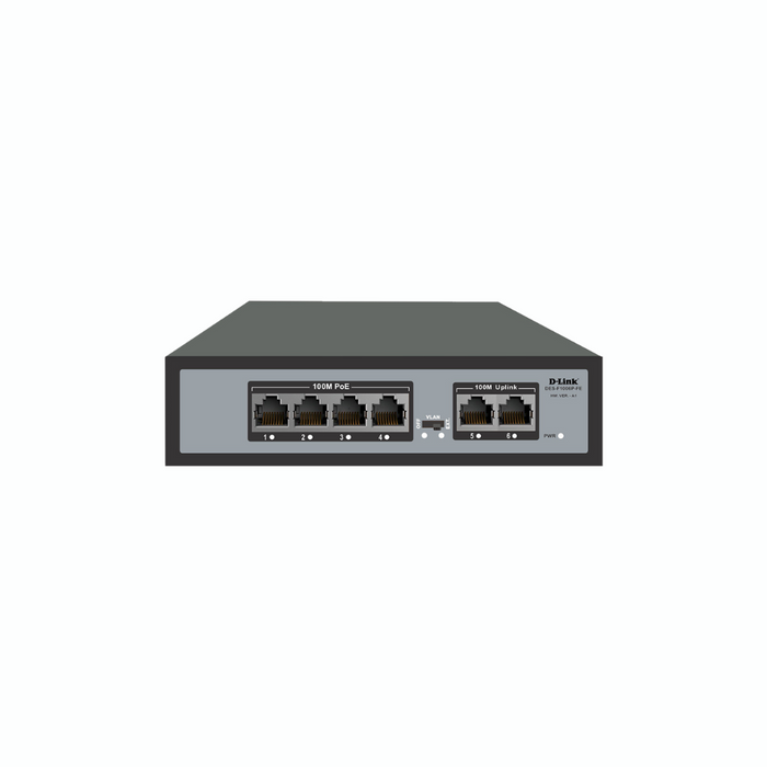 DLink DES-F1006P-FE 4+2 Port Switch(N)