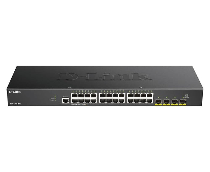 DLINK DGS-1250-28X 28 PORT SMART MANAGED GIGABIT LAYER 2 SWITCH WITH 4 PORTS 10G SFP+ PORTS