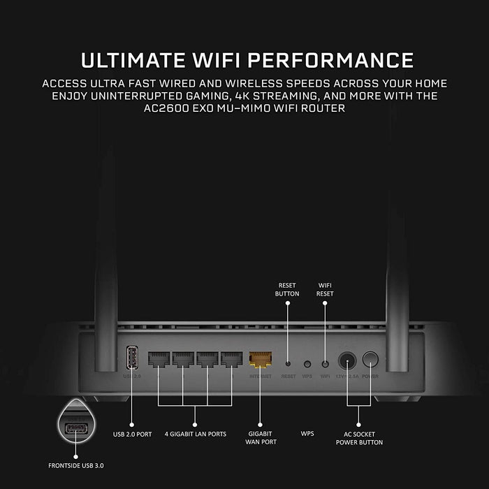 DLINK WIRELESS AC2600 MU-MIMO ROUTER DIR-882