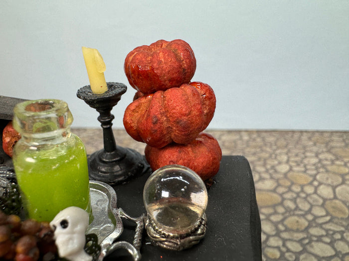 Dollhouse Miniature ~ Artisan Handmade Decorated Halloween Dresser