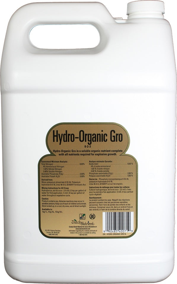 Dutch Nutrient Hydro Organic Gro