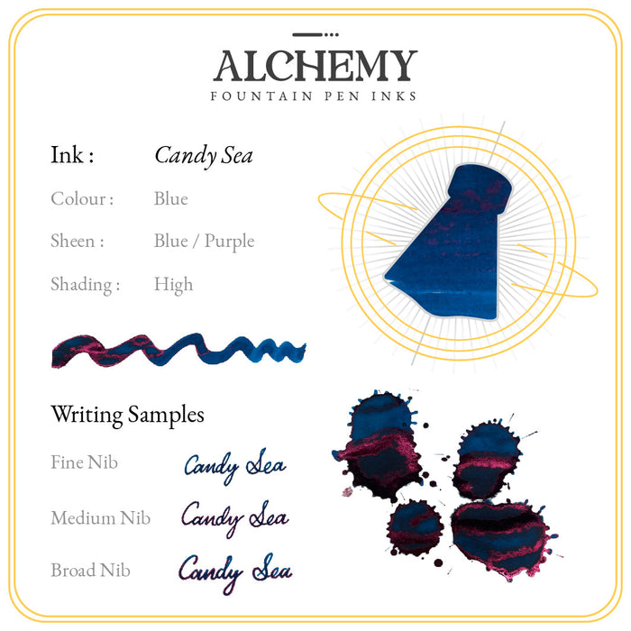 Endless Alchemy Fountain Pen Inks - Candy Sea 45 ML
