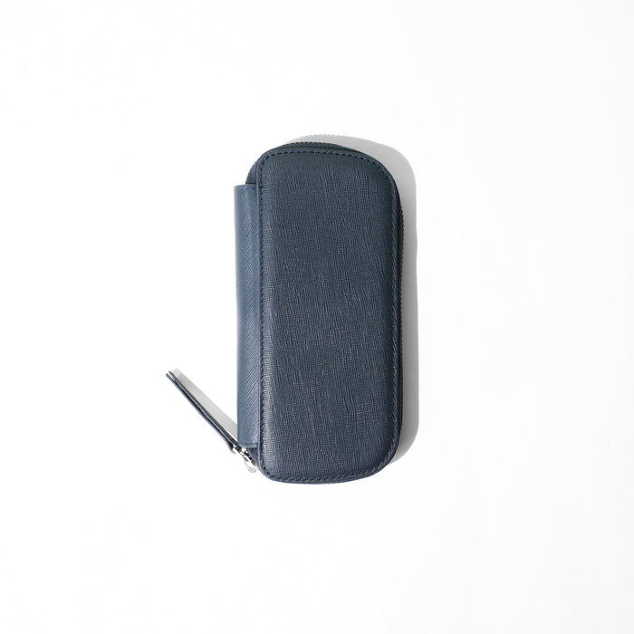 Endless Companion Leather Adjustable Pen Pouch - 3 Pens - Blue