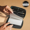 Endless Companion Leather Adjustable Pen Pouch - 5 Pens - Black