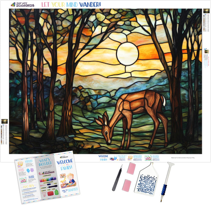 Grazing In A Peaceful Forest Clearing