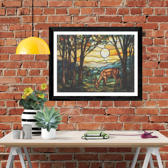 Grazing In A Peaceful Forest Clearing